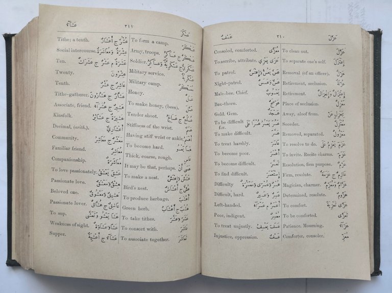 ENGLISH ARABIC DICTIONARY di Wortabet Porter 1903 Muktataf Printing Office …