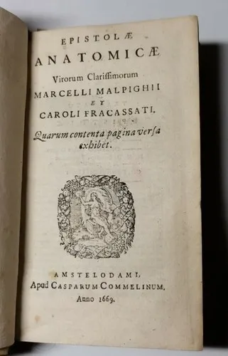 EPISTOLAE ANATOMICAE di Marcello Malpighi e Carlo Fracassati 1669 libro … | Immagine Gallery 1
