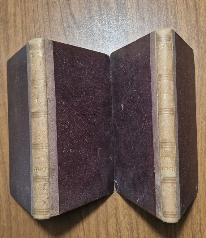 EPISTOLARIO di Giacomo Leopardi 1860 2 volumi completo libro antico …