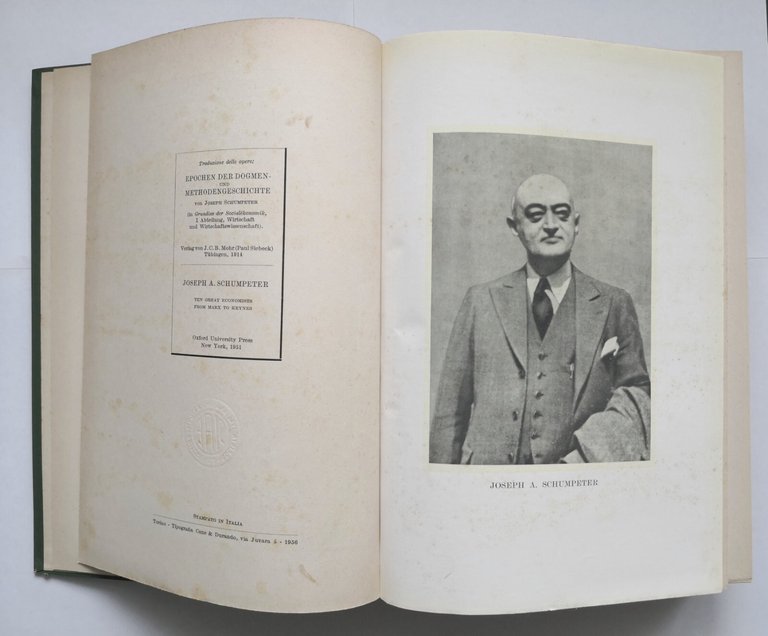 EPOCHE DI STORIA DELLE DOTTRINE DEI METODI di Joseph Schumpeter …