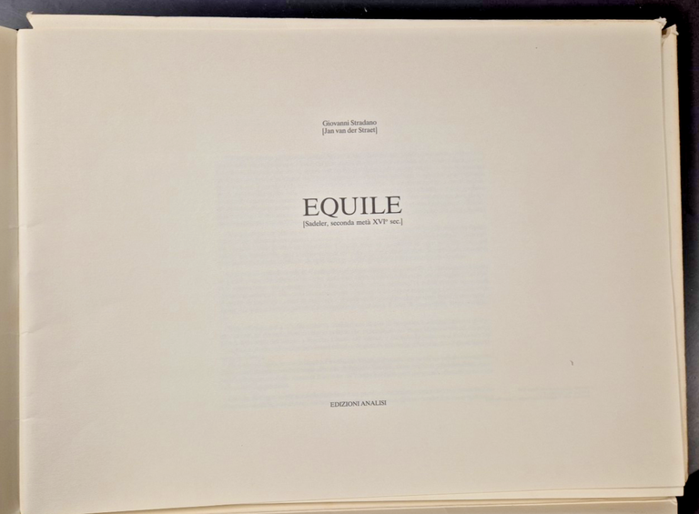 EQUILE LA NOBILTÁ DEL CAVALLO 1989 Reprint Edizioni Analisi 43 …
