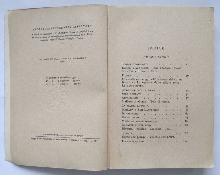 ERBA SUL SAGRATO intermezzo prose 1931 1939 di Ada Negri …