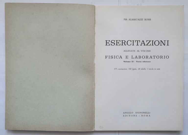 ESERCITAZIONI ALLEGATI AL VOLUME FISICA LABORATORIO 2 di Albertazzi Bossi …