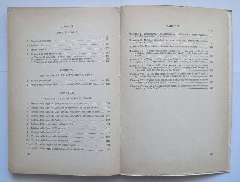 ESERCITAZIONI DI LABORATORIO FISICA Mariano Panitteri volume 2 1963 Paravia …