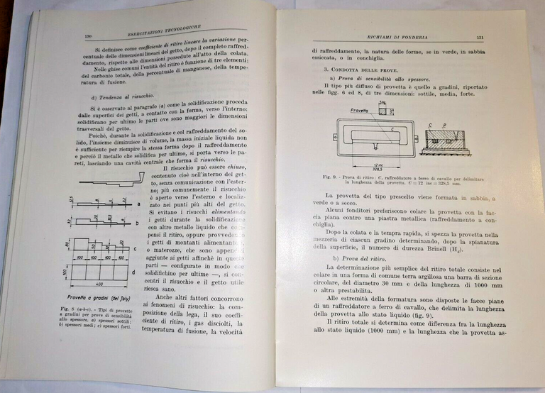 ESERCITAZIONI TECNOLOGICHE di Stella Giuliani 2 volumi 1964 65 Principato …