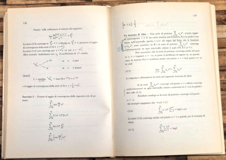 ESERCIZI COMPLEMENTI ANALISI MATEMATICA 2° parte di Campanato 1974 Pisa … | Immagine Gallery 3