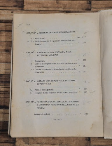 ESERCIZI COMPLEMENTI ANALISI MATEMATICA 2° parte di Campanato 1974 Pisa … | Immagine Gallery 6