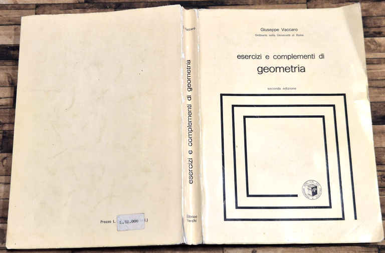 ESERCIZI COMPLEMENTI DI GEOMETRIA di Giuseppe Vaccaro 1984 Virgilio Veschi … | Immagine Gallery 2