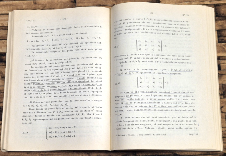 ESERCIZI COMPLEMENTI DI GEOMETRIA di Giuseppe Vaccaro 1984 Virgilio Veschi … | Immagine Gallery 3