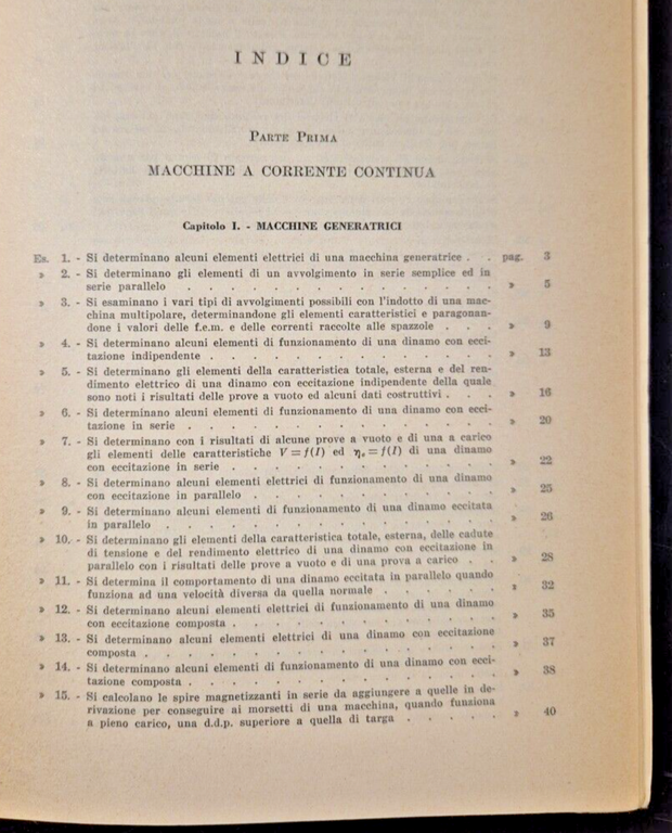 ESERCIZI SULLE MACCHINE ELETTRICHE di Benedetto Falcone 1964 Principato Libro