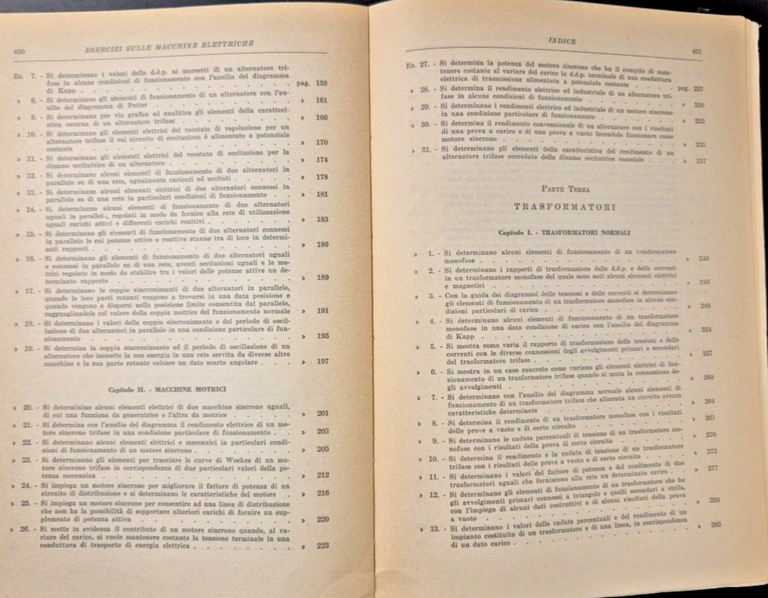 ESERCIZI SULLE MACCHINE ELETTRICHE di Benedetto Falcone 1964 Principato Libro