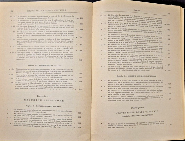 ESERCIZI SULLE MACCHINE ELETTRICHE di Benedetto Falcone 1964 Principato Libro