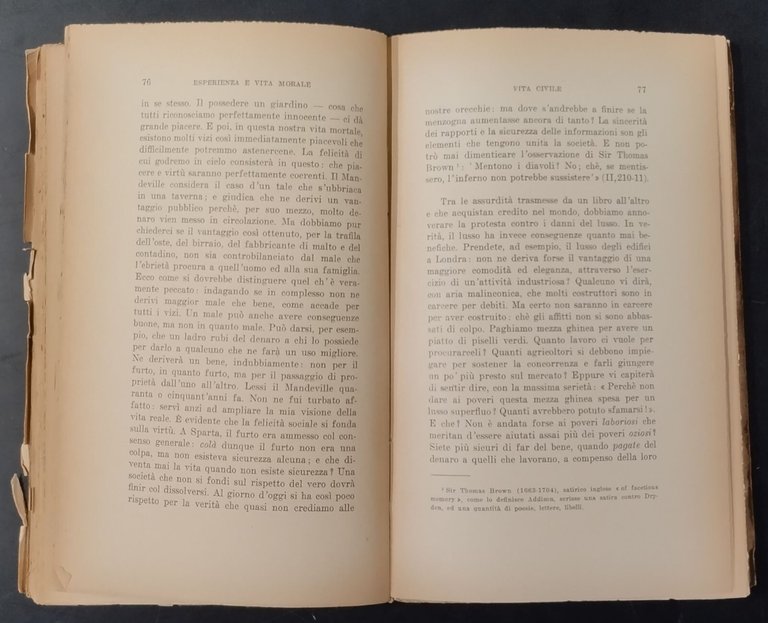 ESPERIENZA E VITA MORALE CONVERSAZIONI CON BOSWELL di Johnson 1939 …