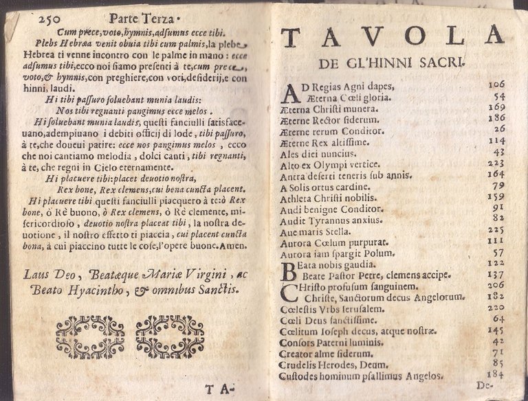 ESPOSITIONE DE GL’HINNI SACRI DEL BREVIARIO ROMANO di Giacinto Garcea …