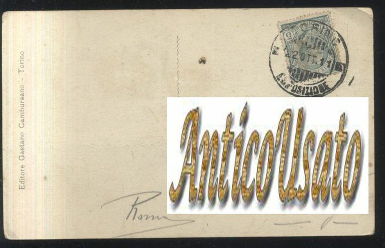 ESPOSIZIONE INTERNAZIONALE DI TORINO Brasile CARTOLINA viaggiata 1911 Vintage