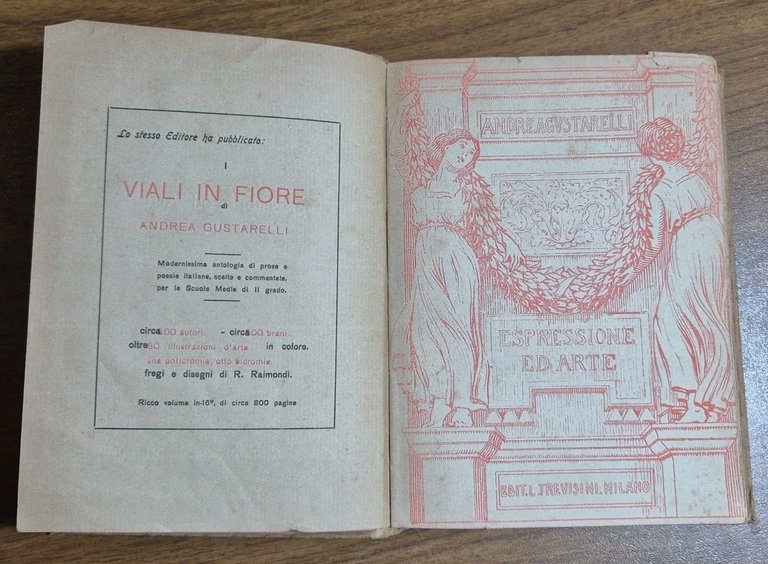 ESPRESSIONE ED ARTE di Andrea Gustarelli Volume I 1919 Trevisini …