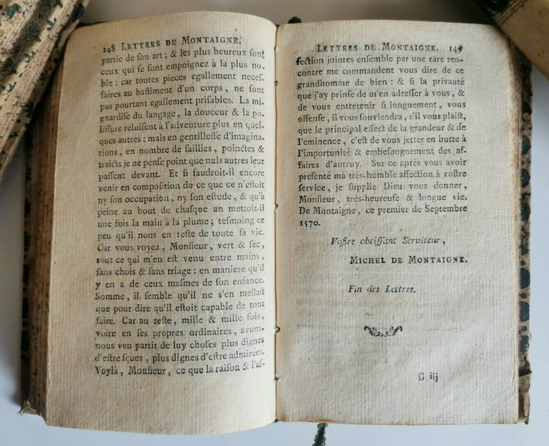 ESSAIS de Montaigne tomo 9 1779 Jean Samuel Cailler libro …