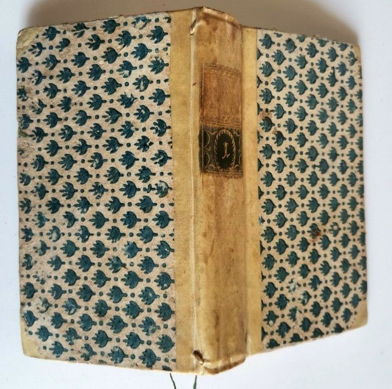 ESSAIS de Montaigne tomo I 1779 Jean Samuel Cailler libro …