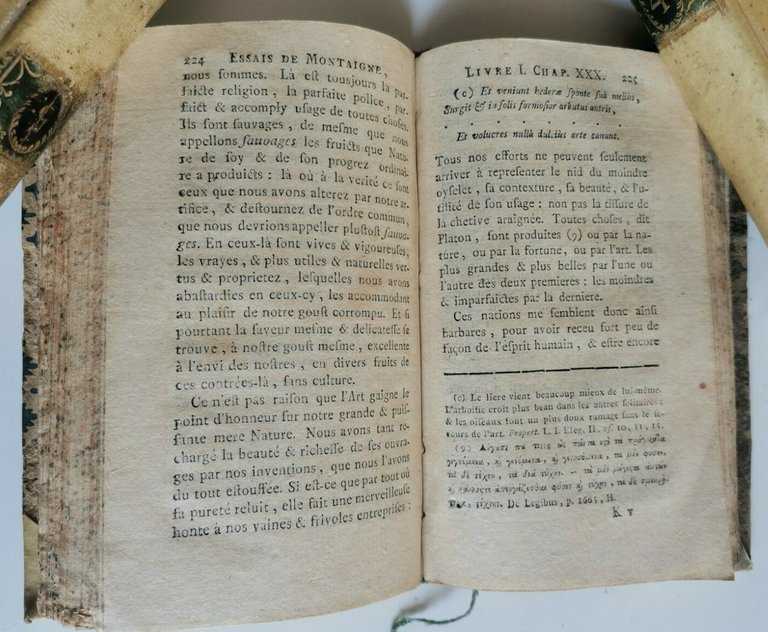 ESSAIS de Montaigne volume 2 1779 Jean Samuel Cailler libro …