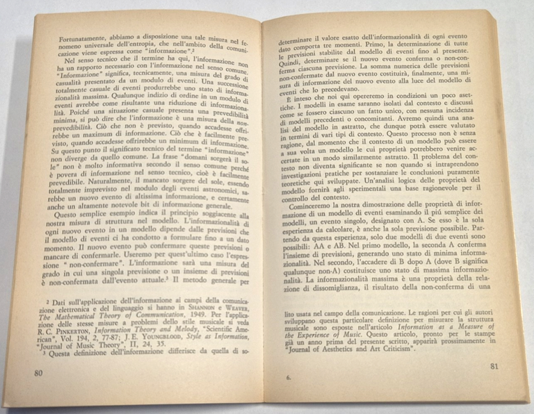 ESTETICA E TEORIA DELL'INFORMAZIONE di Jakobson Arnheim Moles Bense 1972 … | Immagine Gallery 3