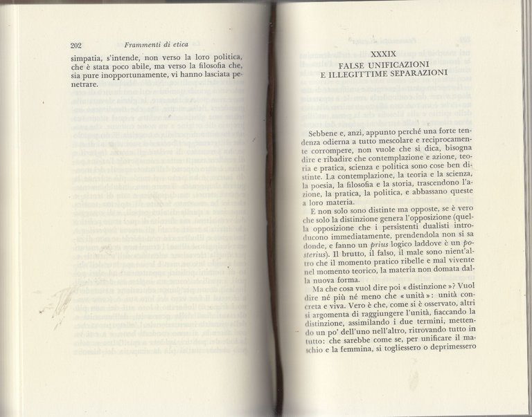 ETICA E POLITICA di Benedetto Croce 1994 Adelphi Libro a …