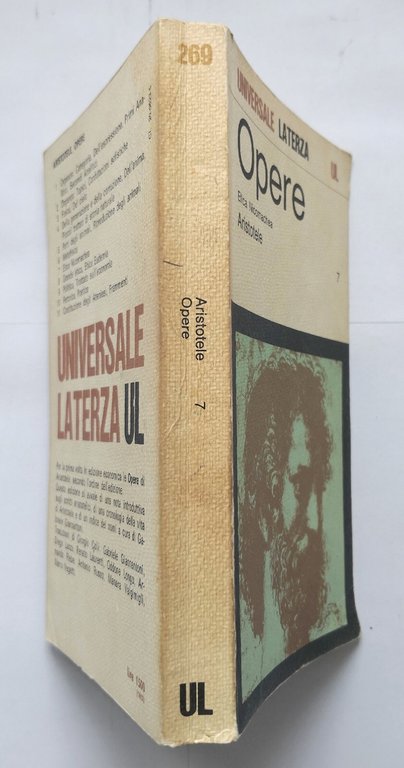 ETICA NICOMACHEA di Aristotele Opere volume VII 1973 Laterza Libro