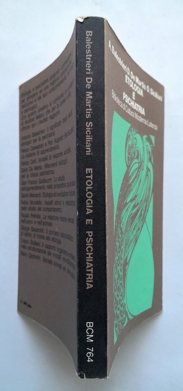 ETOLOGIA E PSICHIATRIA di Balestrieri De Martis e Siciliani 1974 …
