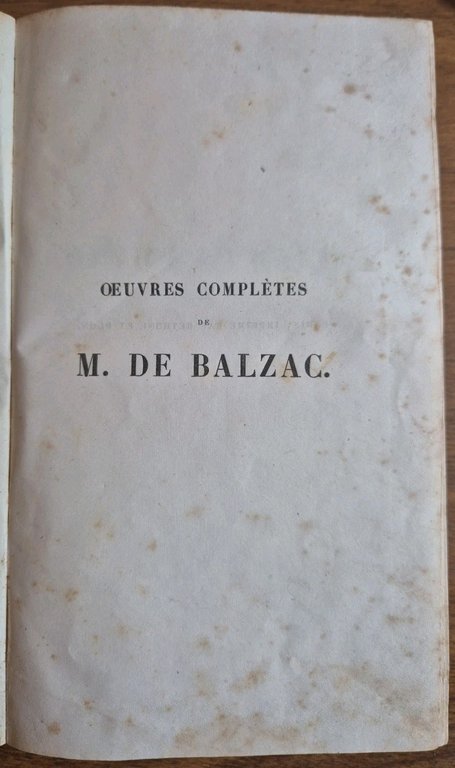 ETUDES PHILOSOPHIQUES di Honorè De Balzac 1845 volume 14 Oeuvres …