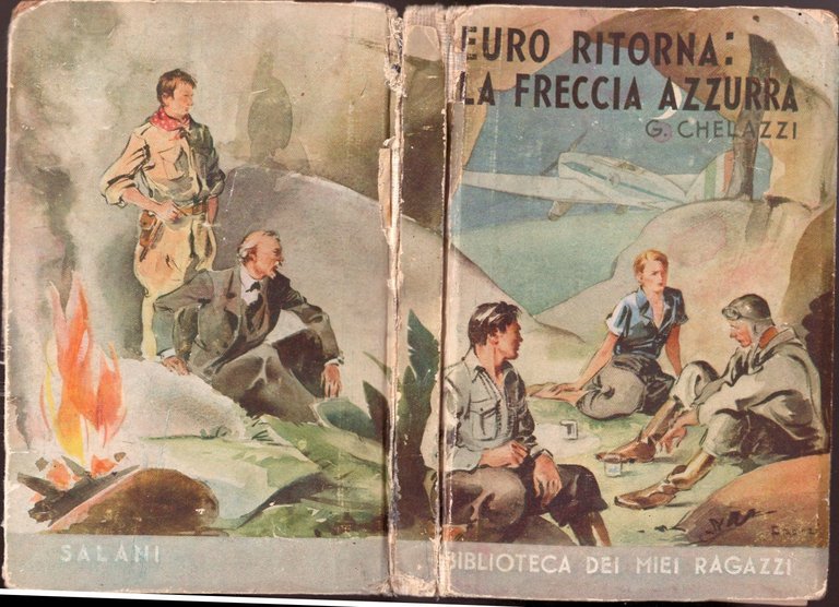 EURO RITORNA LA FRECCIA AZZURRA di Gino Chelazzi 1941 Salani …