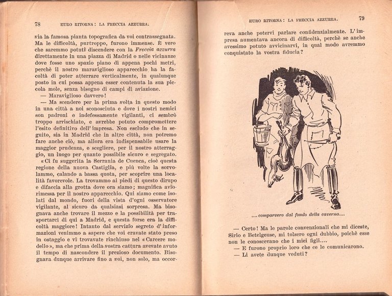 EURO RITORNA LA FRECCIA AZZURRA di Gino Chelazzi 1941 Salani …