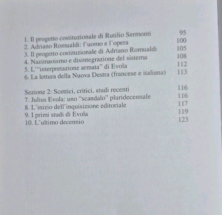 EVOLA GLI EVOLIANI E ANTIEVOLIANI di Alberto Lombardo 2006 Nuove …