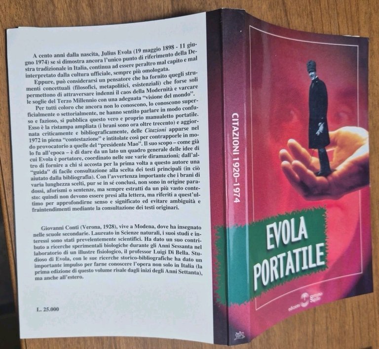 EVOLA PORTATILE CITAZIONI 1920 1974 A CURA di Giovanni Conti …