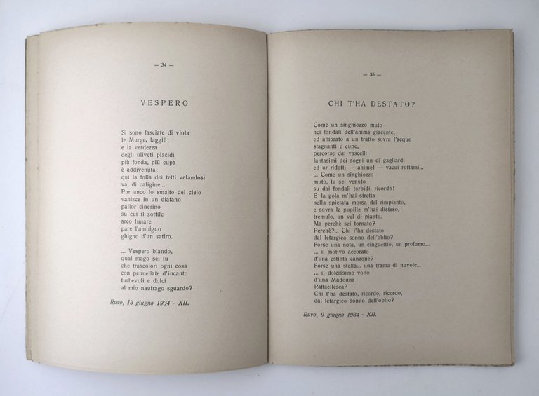 FANTASMAGORIE liriche di Elsa Raimondi 1934 Bregante Monopoli libro autografato