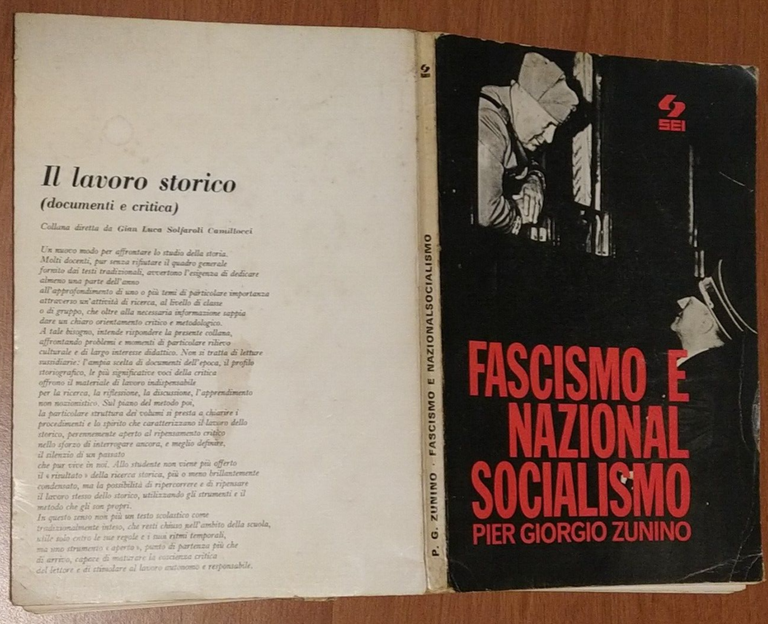 FASCISMO E NAZIONALSOCIALISMO di Pier Giorgio Zunino 1974 SEI editore …