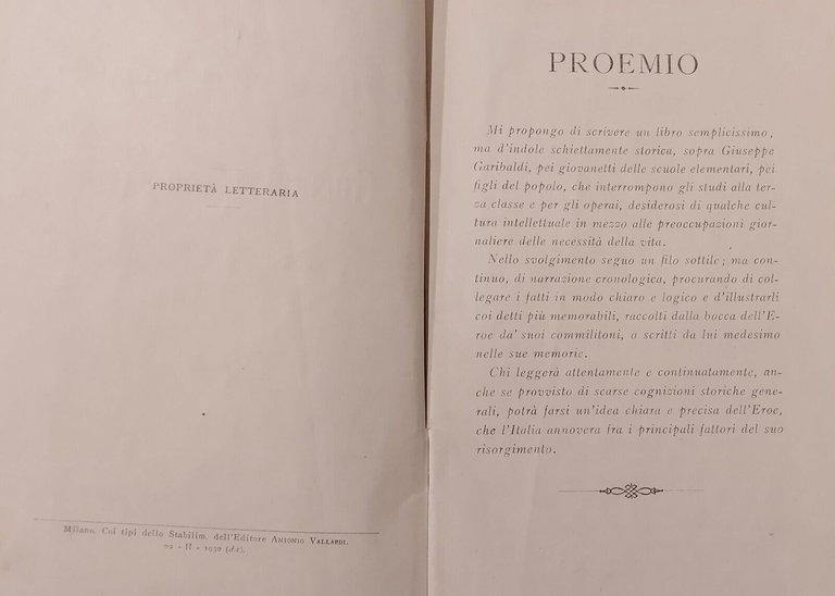 FATTI E DETTI MEMORABILI DELLA VITA DI GIUSEPPE GARIBALDI Formento …