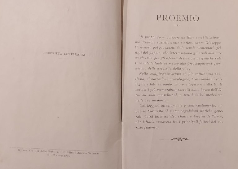 FATTI E DETTI MEMORABILI DELLA VITA DI GIUSEPPE GARIBALDI Formento …