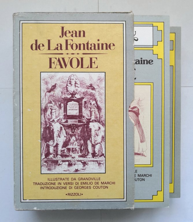 FAVOLE di Jean de La Fontaine 2 volumi 1980 Rizzoli …