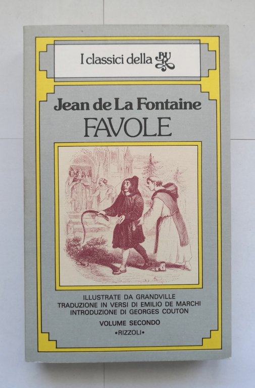 FAVOLE di Jean de La Fontaine 2 volumi 1980 Rizzoli …