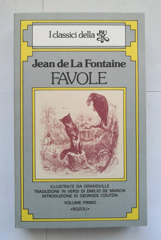 FAVOLE di Jean de La Fontaine 2 volumi 1980 Rizzoli …