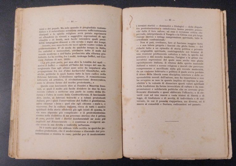 FEDE E FASCISMO di Romolo Murri 1924 Alpes Libro | Immagine Gallery 3