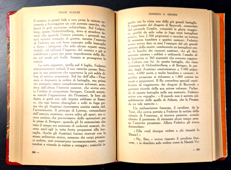 FEDERICO IL GRANDE di Franz Kugler 1940 Garzanti Libro Biografia