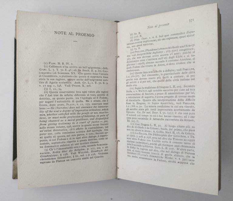 FEDONE DIALOGHI DI PLATONE volume 2 tradotti da Ruggero Bonghi …