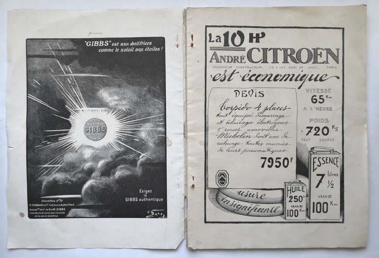 FEMINA 1 luglio 1919 editions Pierre Lafitte rivista vintage moda …