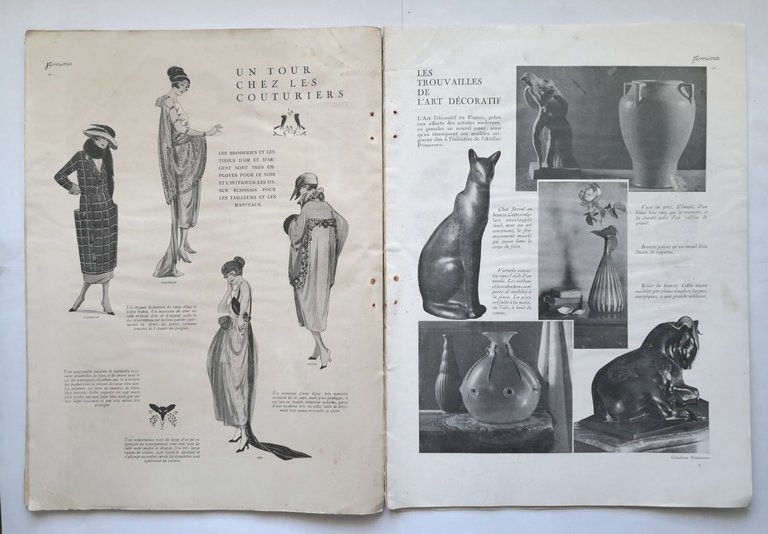 FEMINA modes automne 1 ottobre 1919 editions Pierre Lafitte rivista …