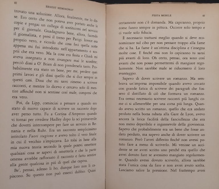 FESTA MOBILE di Ernest Hemingway maggio 1964 Mondadori Libro I …