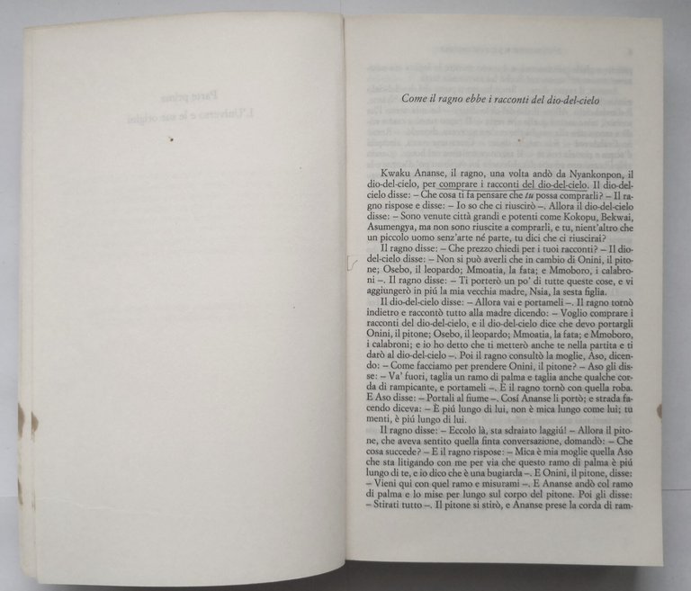 FIABE AFRICANE a cura di Paul Radin 1980 Einaudi prefazione …