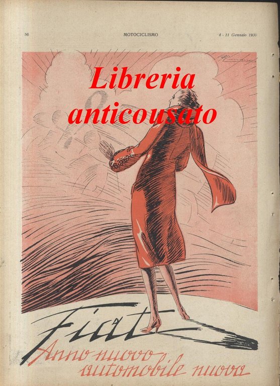 FIAT anno nuovo automobile nuova PUBBLICITA' VINTAGE ORIGINALE DEL 1930 | Immagine Gallery 1