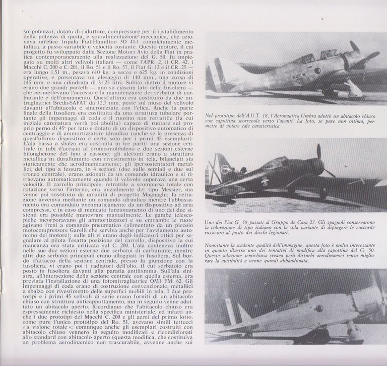 FIAT G50 FRECCIA di Pietro Tonizzo Aeroplano Libro le macchine …