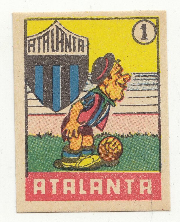 FIGURINA calcio ATALANTA mascotte scudetto 1949 Originale Mundus vintage nannina | Immagine Gallery 1