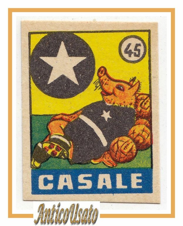 FIGURINA calcio CASALE mascotte scudetto 1949 Originale Nannina Mundus ? … | Immagine Gallery 1